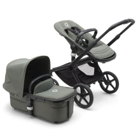 Carucior Bugaboo Fox 5 Black Forest Green 2 in 1 - poza 2