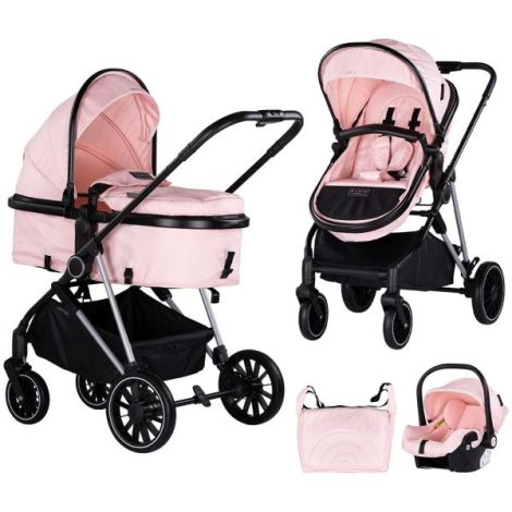 Carucior Chipolino Aura 3 in 1 pink marshmallow - poza 1