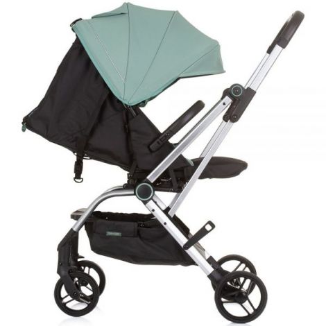 Carucior Chipolino Twister pastel green cu sezut rotativ - poza 5