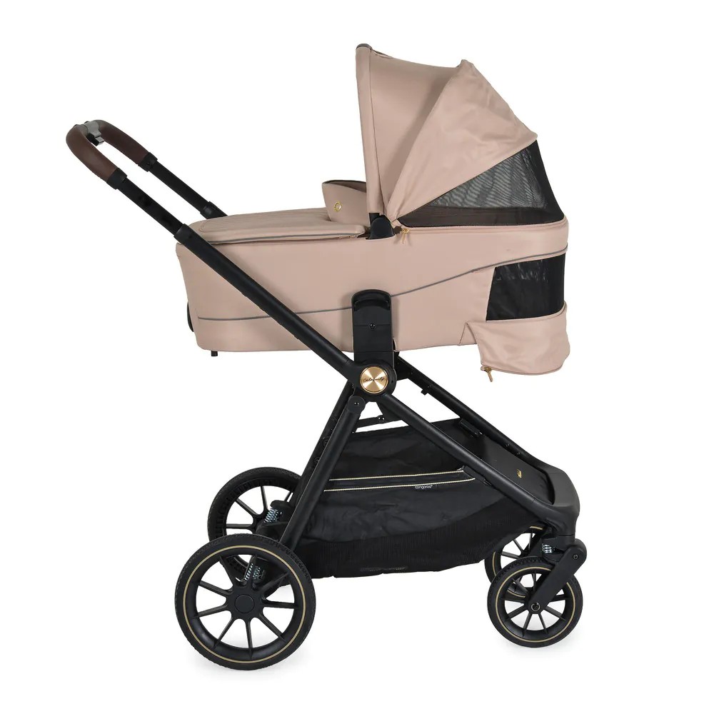 Carucior combinat 2 in 1 Cangaroo Celebrity 2026 Beige - poza 2
