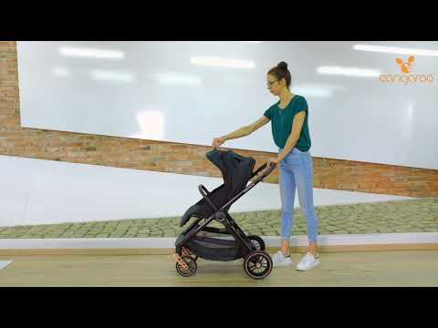 Carucior combinat 2 in 1 Cangaroo Macan Black - poza 2