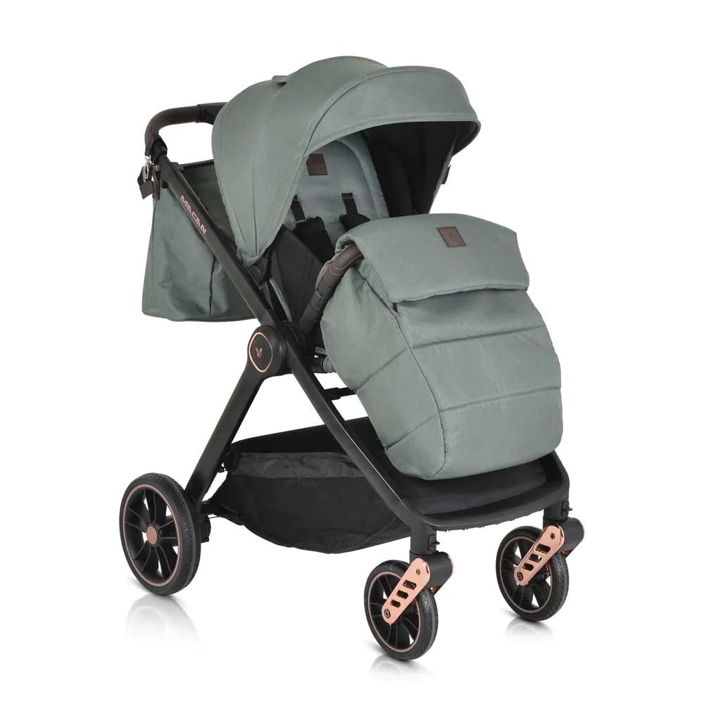 Carucior combinat 2 in 1 cu landou Cangaroo Macan Verde - poza 5