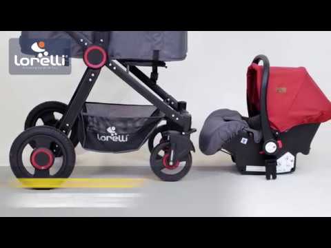 Carucior combinat 2 in 1 cu scaun auto Alexa 2021 Cherry Rosu - poza 2