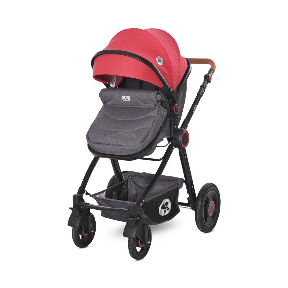 Carucior combinat 2 in 1 cu scaun auto Alexa 2021 Cherry Rosu - poza 4