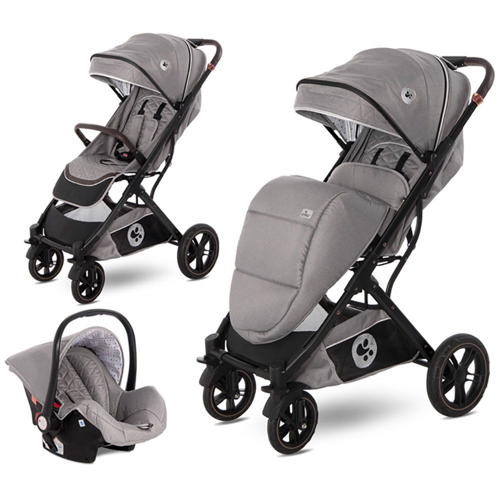 Carucior combinat 2 in 1 cu scaun auto Lorelli Storm 2021 Opaline Grey - poza 1