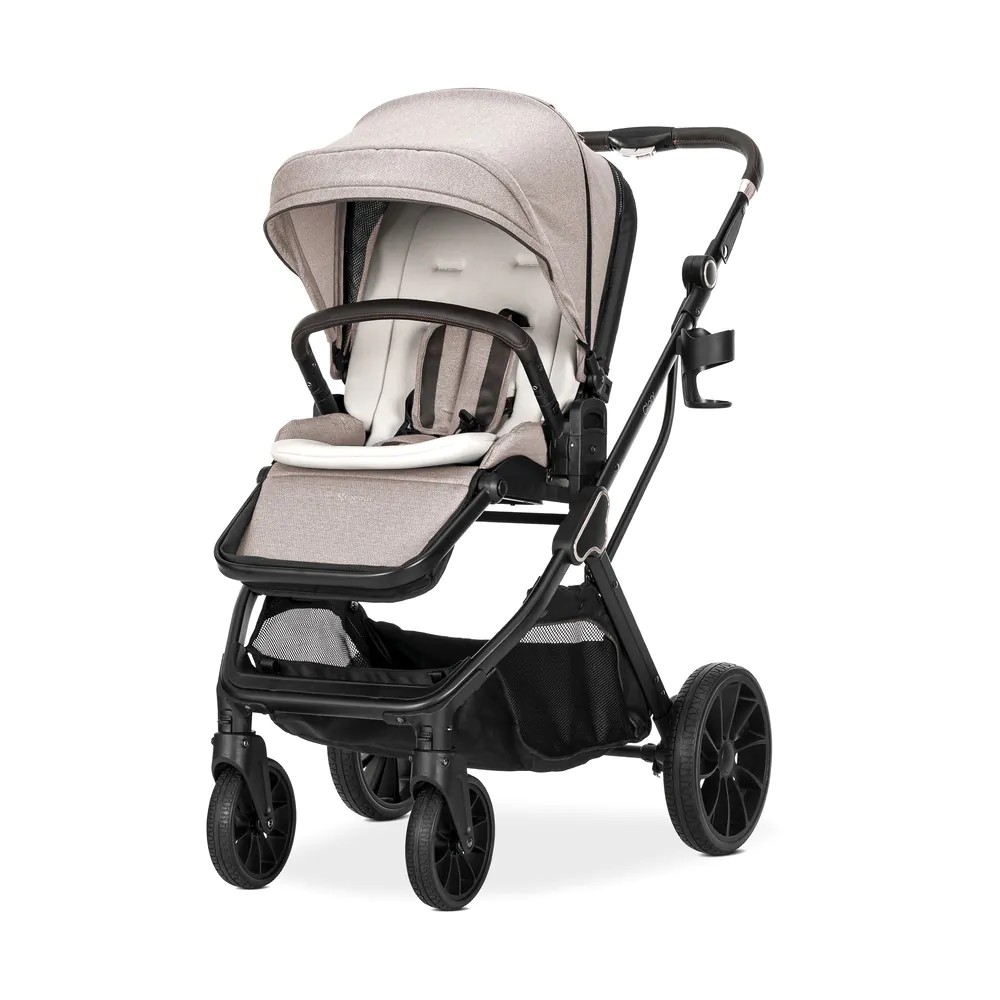 Carucior combinat 2 in 1 Lorelli Glory 2025 Beige - poza 3