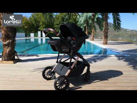 Carucior combinat 2 in 1 Lorelli Premium Aria Negru - poza 2