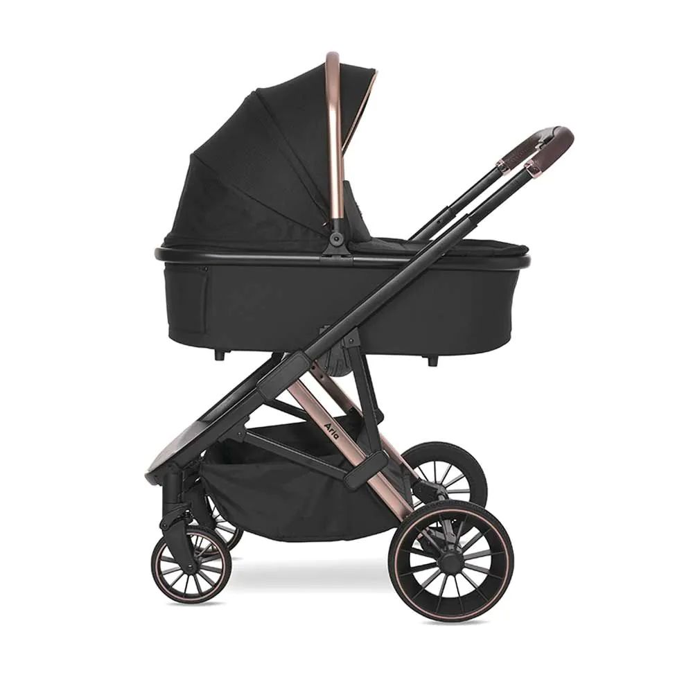 Carucior combinat 2 in 1 Lorelli Premium Aria Negru - poza 4