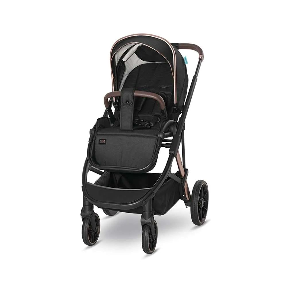 Carucior combinat 2 in 1 Lorelli Premium Aria Negru - poza 5