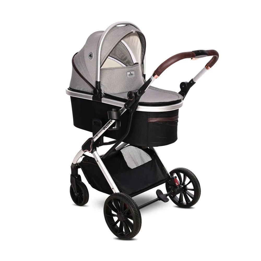 Carucior combinat 2 in 1 Lorelli Premium Glory Opaline Grey - poza 3