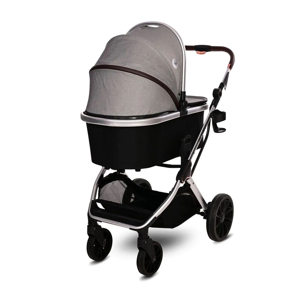 Carucior combinat 2 in 1 Lorelli Premium Glory Opaline Grey - poza 4