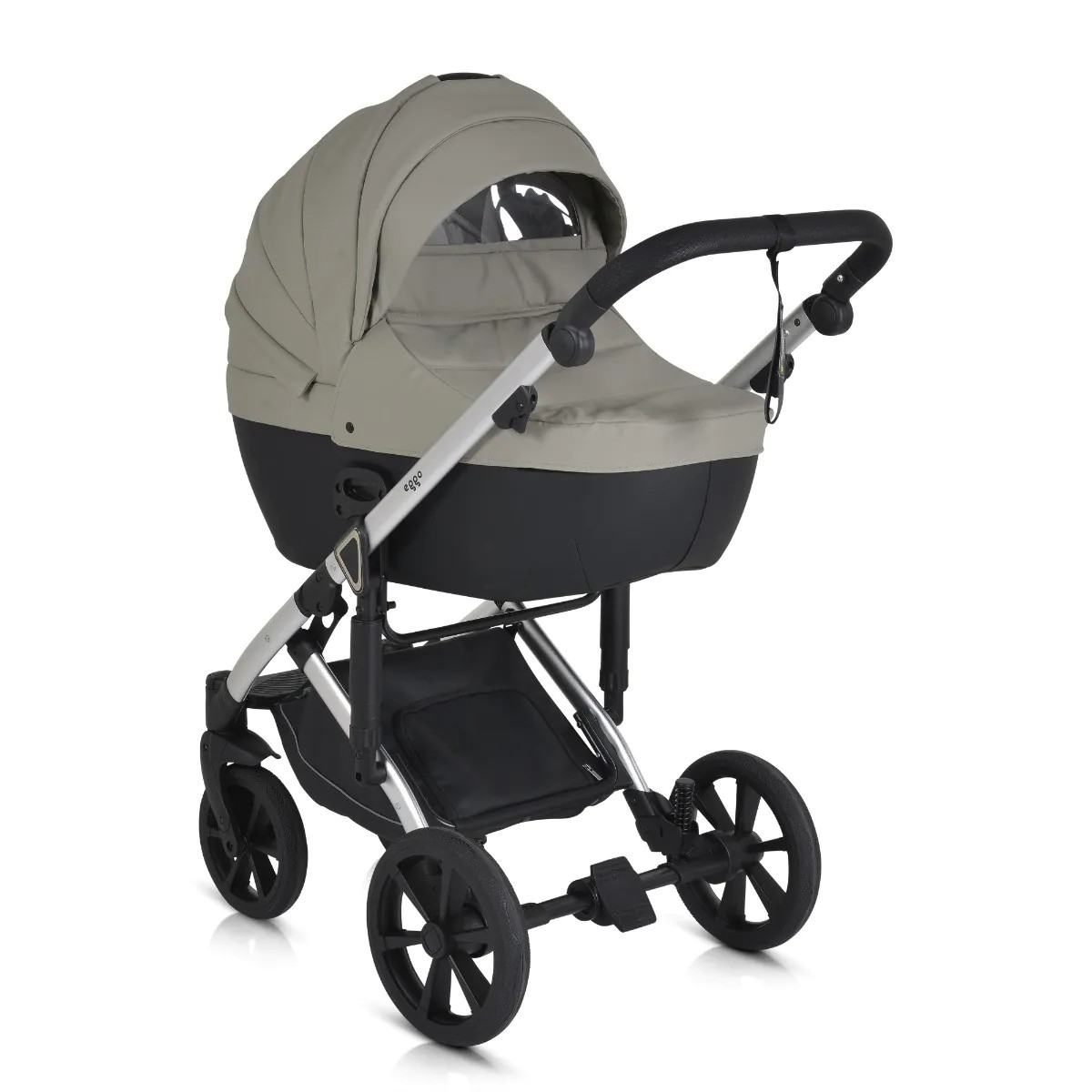 Carucior combinat 3 in 1 Cangaroo Eggo Pidgeon Grey cu cadru Silver - poza 1