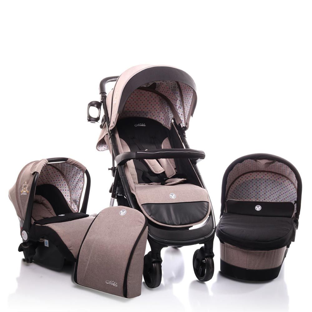 Carucior combinat 3 in 1 Cangaroo Noble All In One 2020 Beige - poza 1