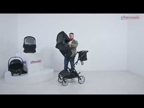 Carucior combinat 3 in 1 Chipolino Linea 2024 Ash Grey - poza 2