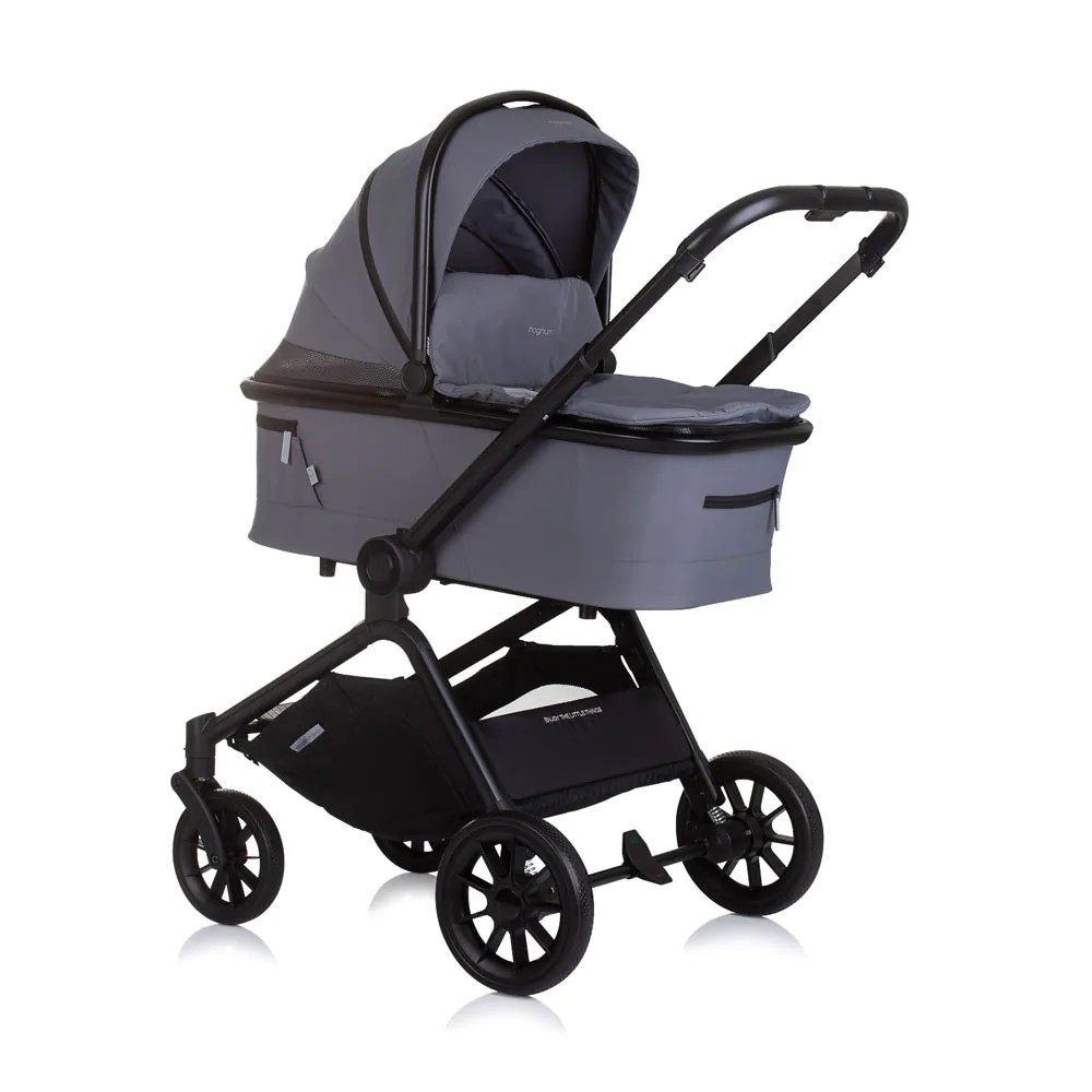 Carucior combinat 3 in 1 cu landou si scoica auto I Size (40-85 cm) Chipolino Magnum 2025 Antracit - poza 2