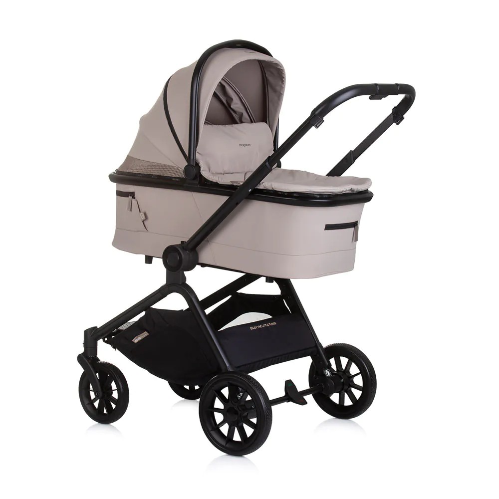 Carucior combinat 3 in 1 cu landou si scoica auto I Size (40-85 cm) Chipolino Magnum 2025 Tiramisu - poza 2