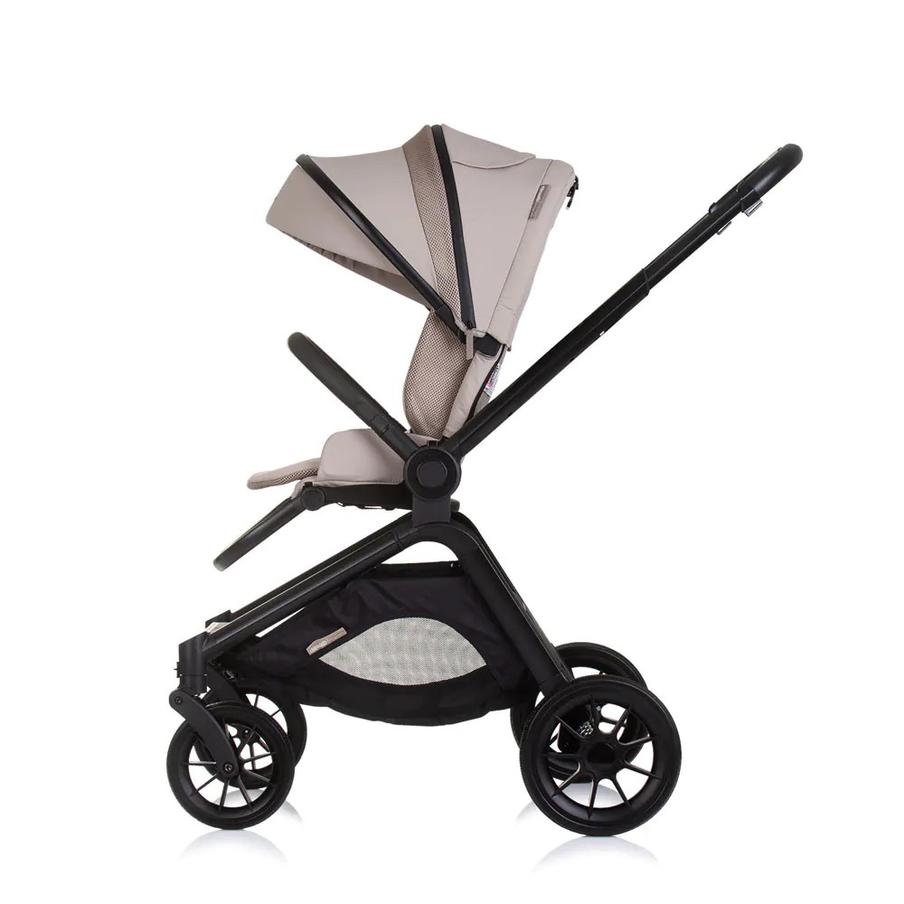 Carucior combinat 3 in 1 cu landou si scoica auto I Size (40-85 cm) Chipolino Magnum 2025 Tiramisu - poza 5