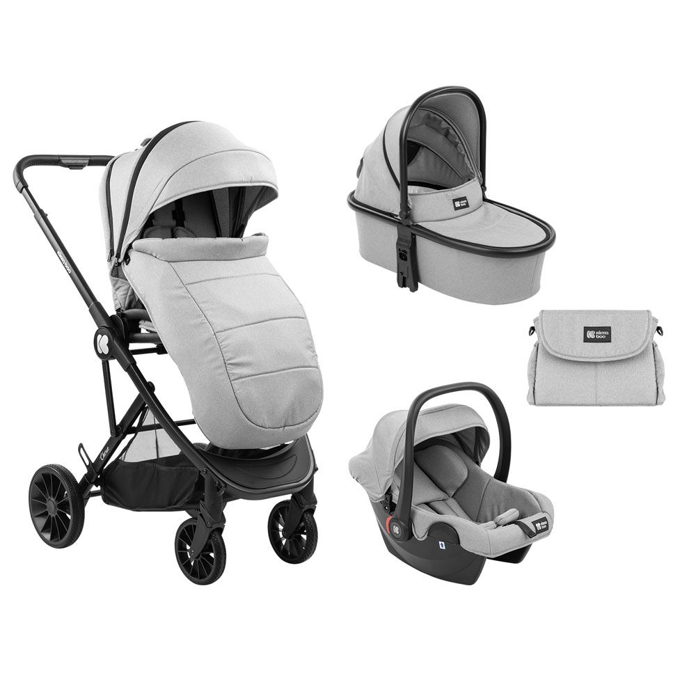 Carucior combinat 3 in 1 Kikka Boo Cherie Gri - poza 1