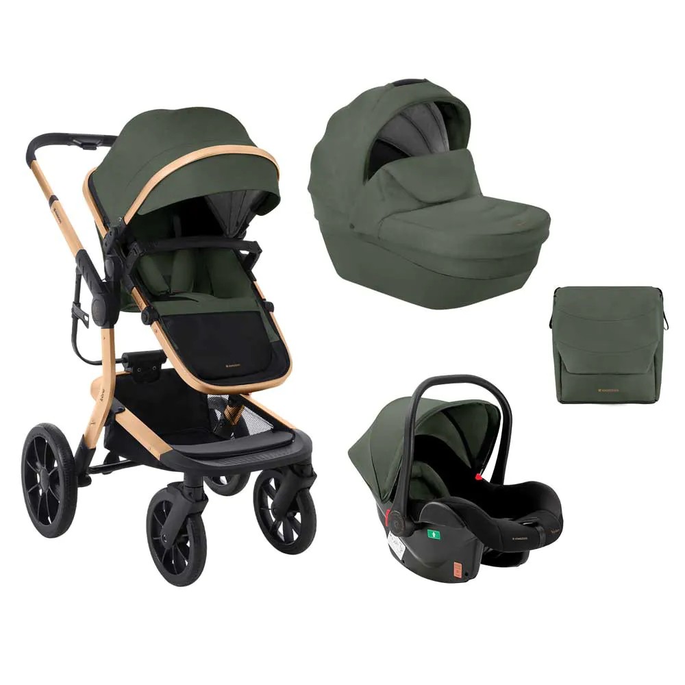 Carucior combinat 3 in 1 Kikka Boo Irene Army Green - poza 1