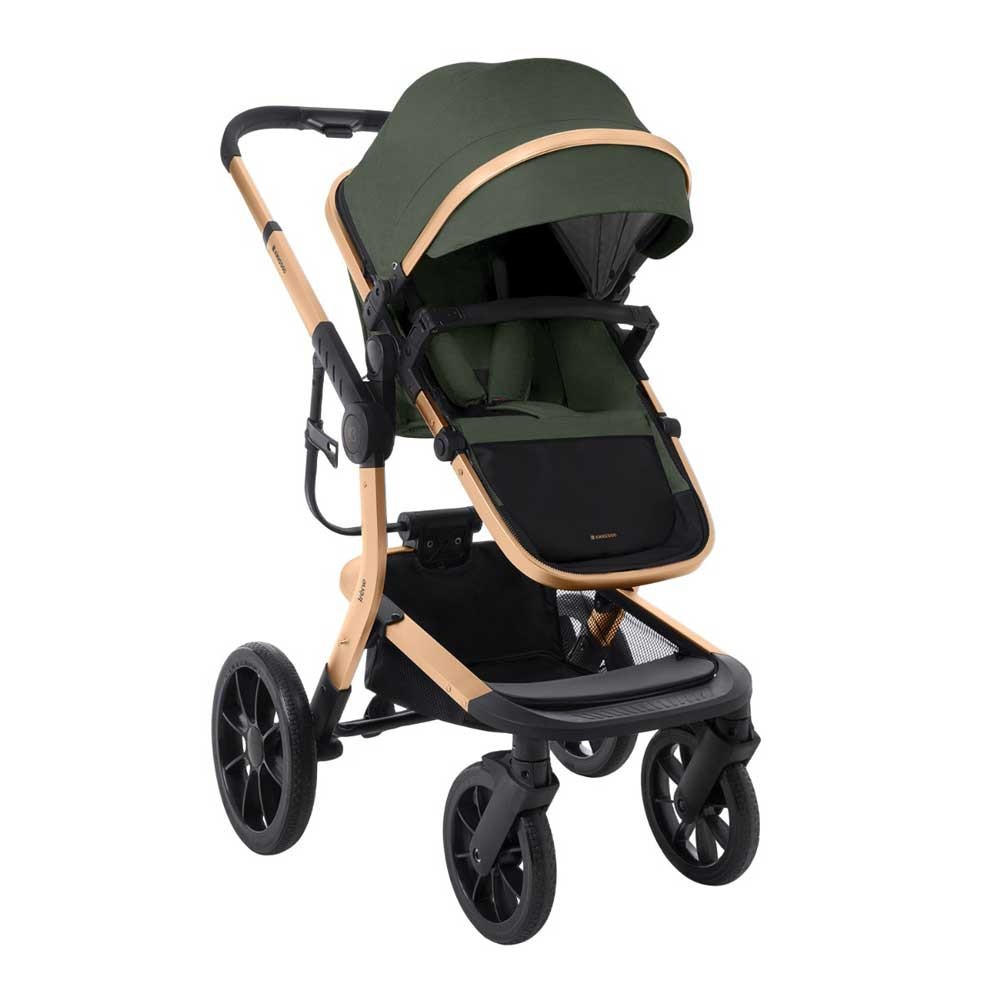Carucior combinat 3 in 1 Kikka Boo Irene Army Green - poza 3