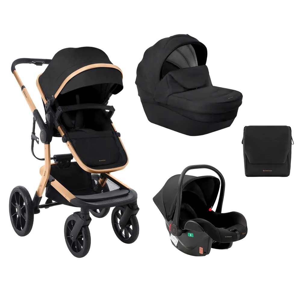 Carucior combinat 3 in 1 Kikka Boo Irene Negru - poza 1