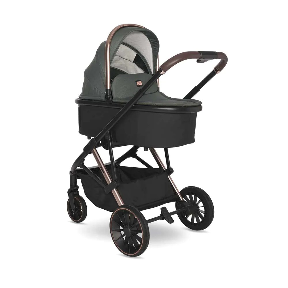 Carucior combinat 3 in 1 Lorelli Aria 2025 Green - poza 2