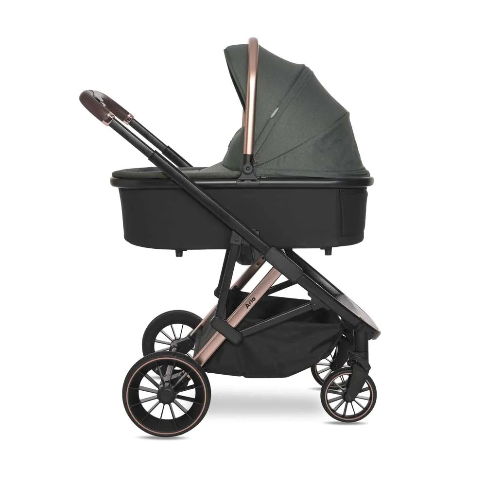 Carucior combinat 3 in 1 Lorelli Aria 2025 Green - poza 5