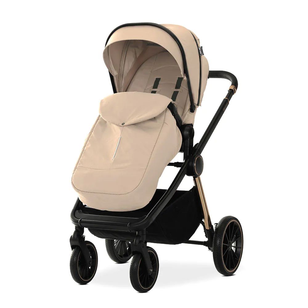 Carucior combinat 3 in 1 Lorelli Bianca Bej - poza 3