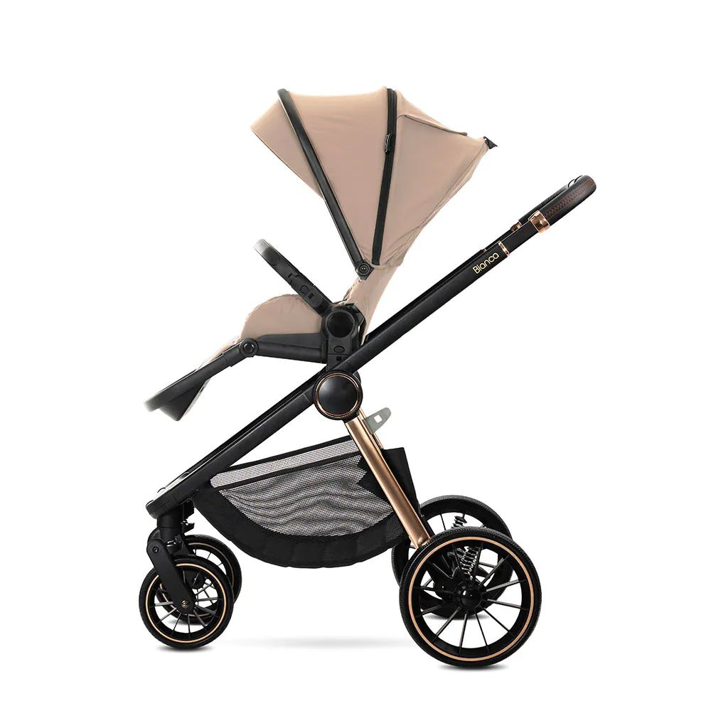 Carucior combinat 3 in 1 Lorelli Bianca Bej - poza 4