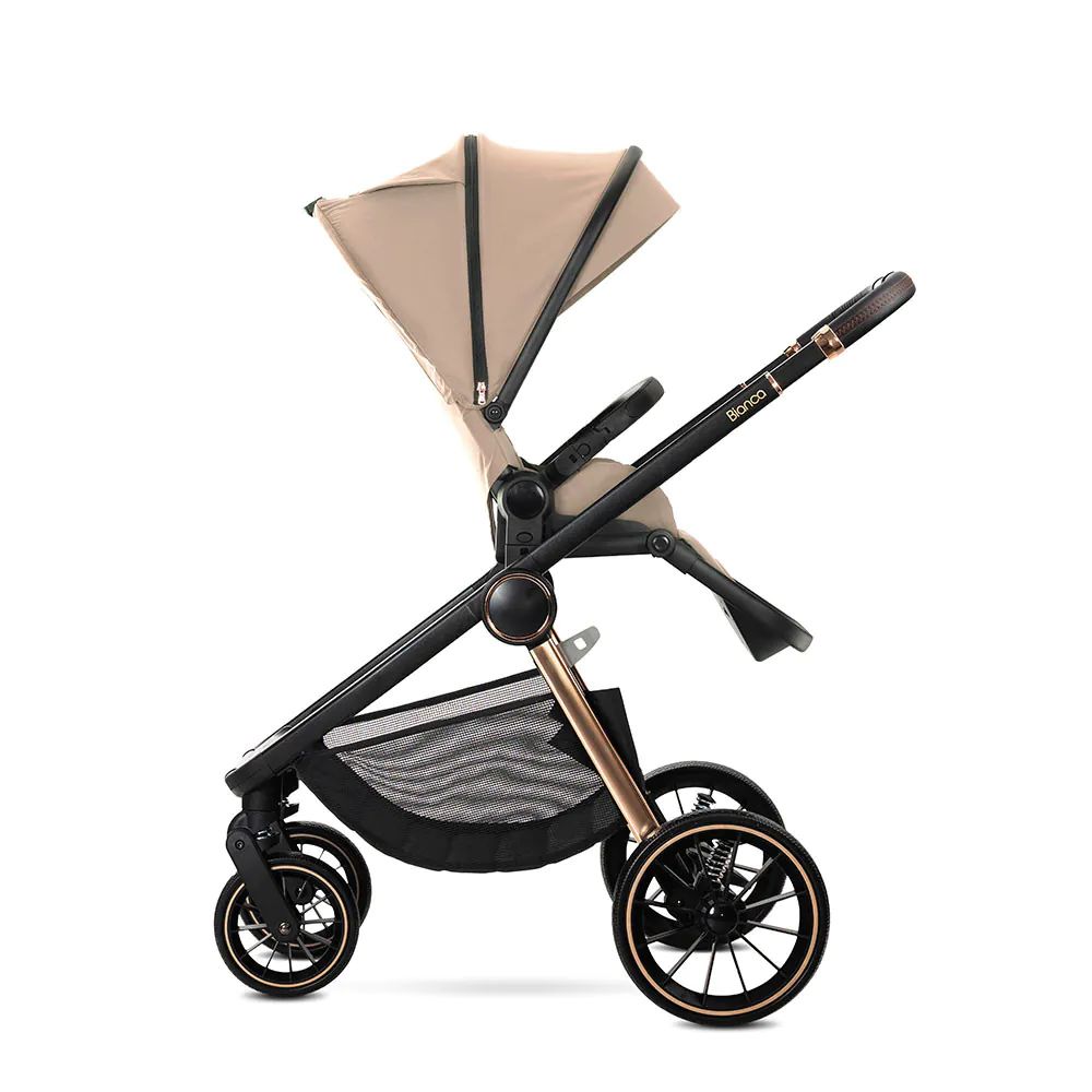 Carucior combinat 3 in 1 Lorelli Bianca Bej - poza 5