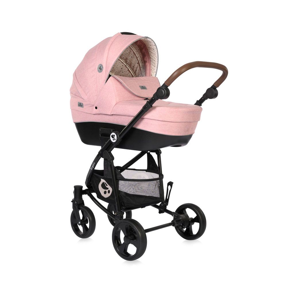 Carucior combinat 3 in 1 Lorelli Crysta 2022 Blossom Pink - poza 1