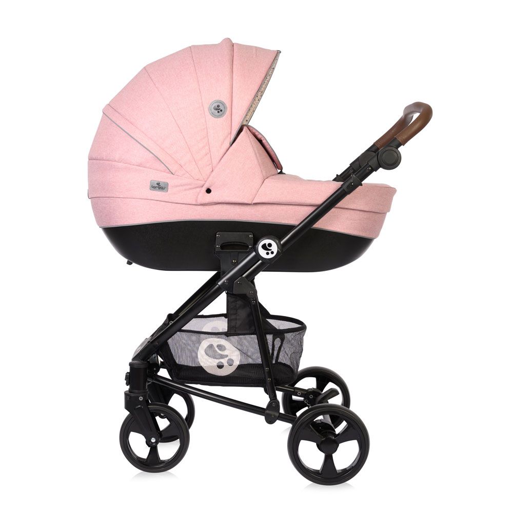 Carucior combinat 3 in 1 Lorelli Crysta 2022 Blossom Pink - poza 3