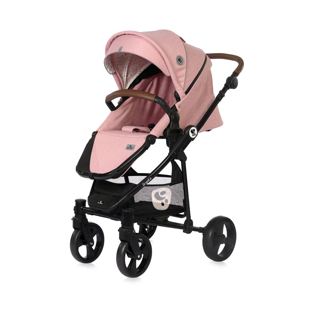 Carucior combinat 3 in 1 Lorelli Crysta 2022 Blossom Pink - poza 4