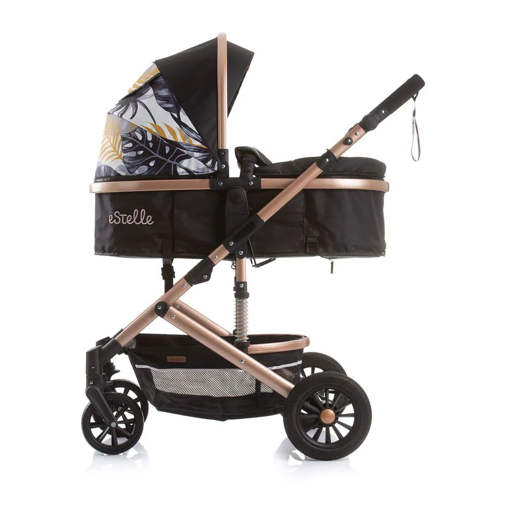 Carucior combinat Chipolino Estelle 2023 Black Leaves - poza 3
