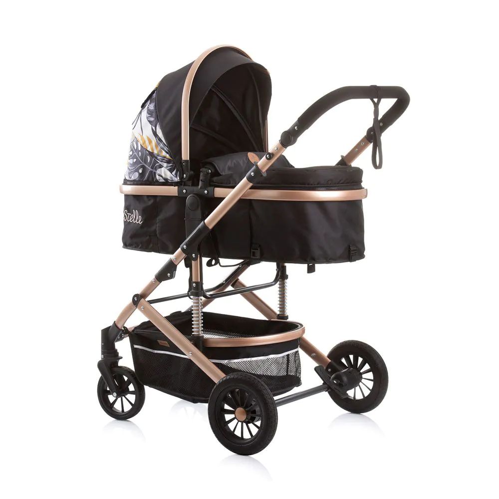 Carucior combinat Chipolino Estelle 2023 Black Leaves - poza 4