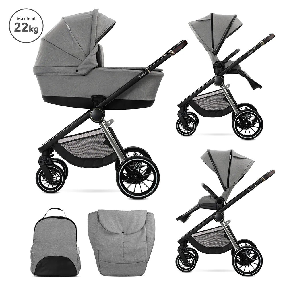 Carucior combinat Lorelli Bianka 2025 Grey
