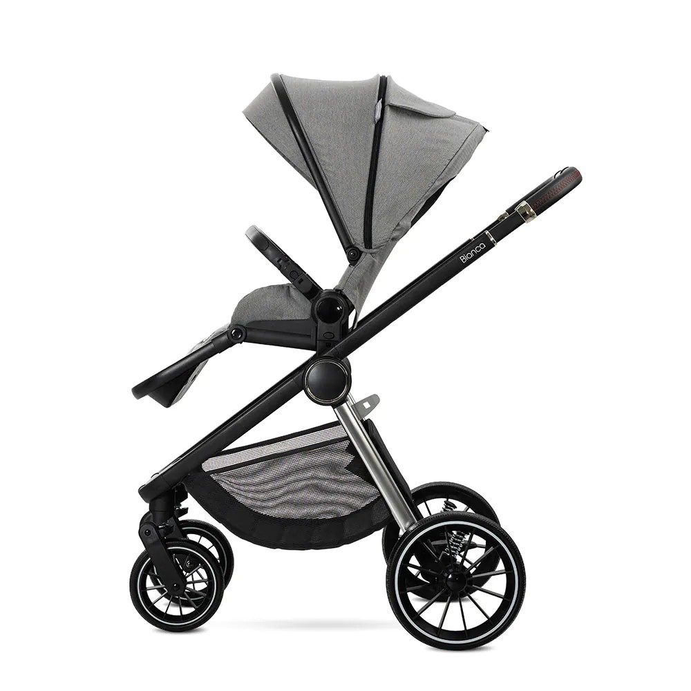 Carucior combinat Lorelli Bianka 2025 Grey - poza 5