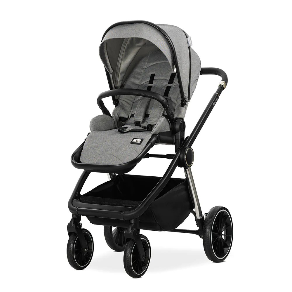 Carucior combinat Lorelli Premium 3 in 1 Bianca Grey - poza 4
