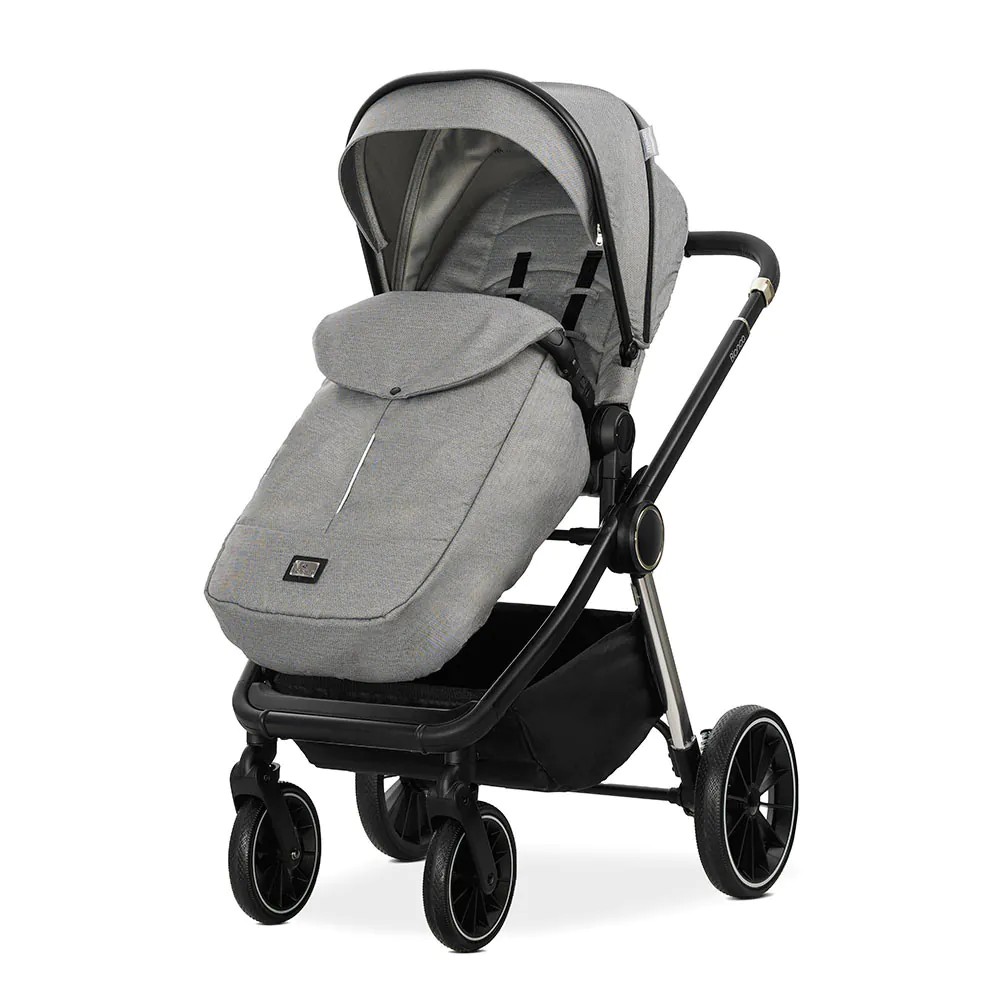Carucior combinat Lorelli Premium 3 in 1 Bianca Grey - poza 5
