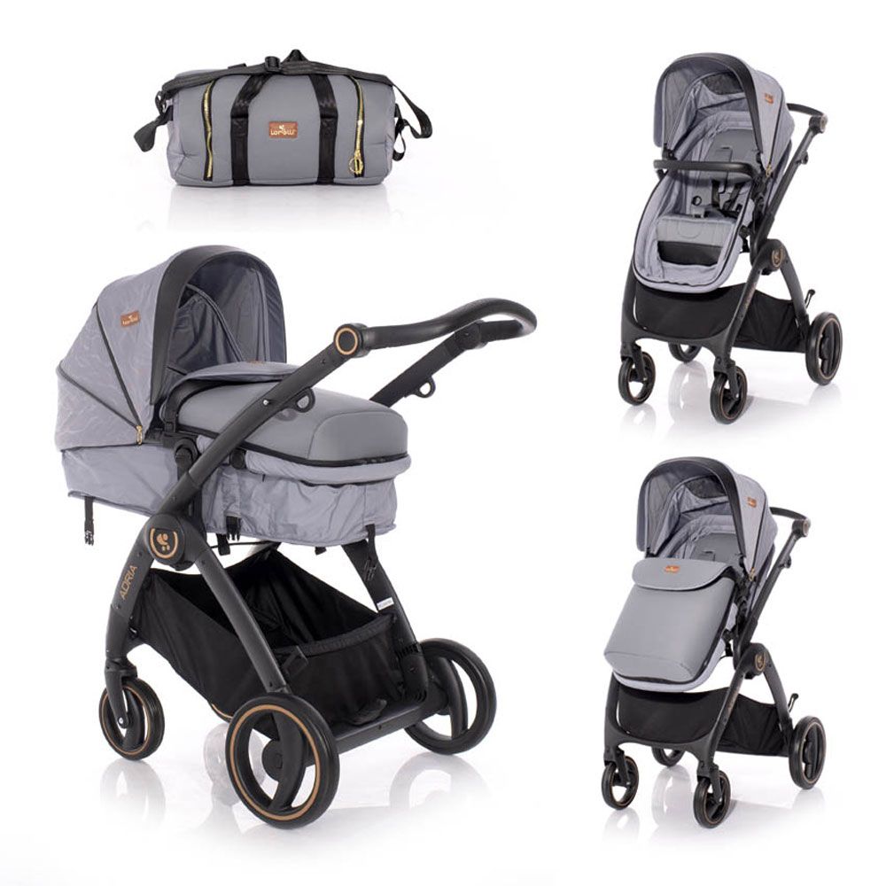 Carucior combinat Lorelli Premium Adria 2020 Grey - poza 1