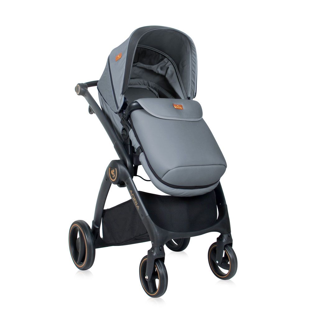 Carucior combinat Lorelli Premium Adria 2020 Grey - poza 3