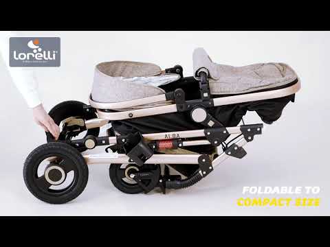 Carucior combinat Lorelli Premium Alba 2024 Negru - poza 2