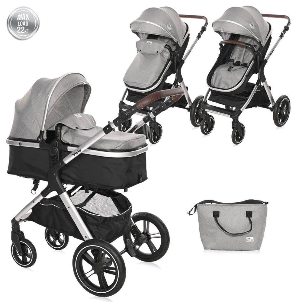 Carucior combinat Lorelli Viola 2024 Grey - poza 1