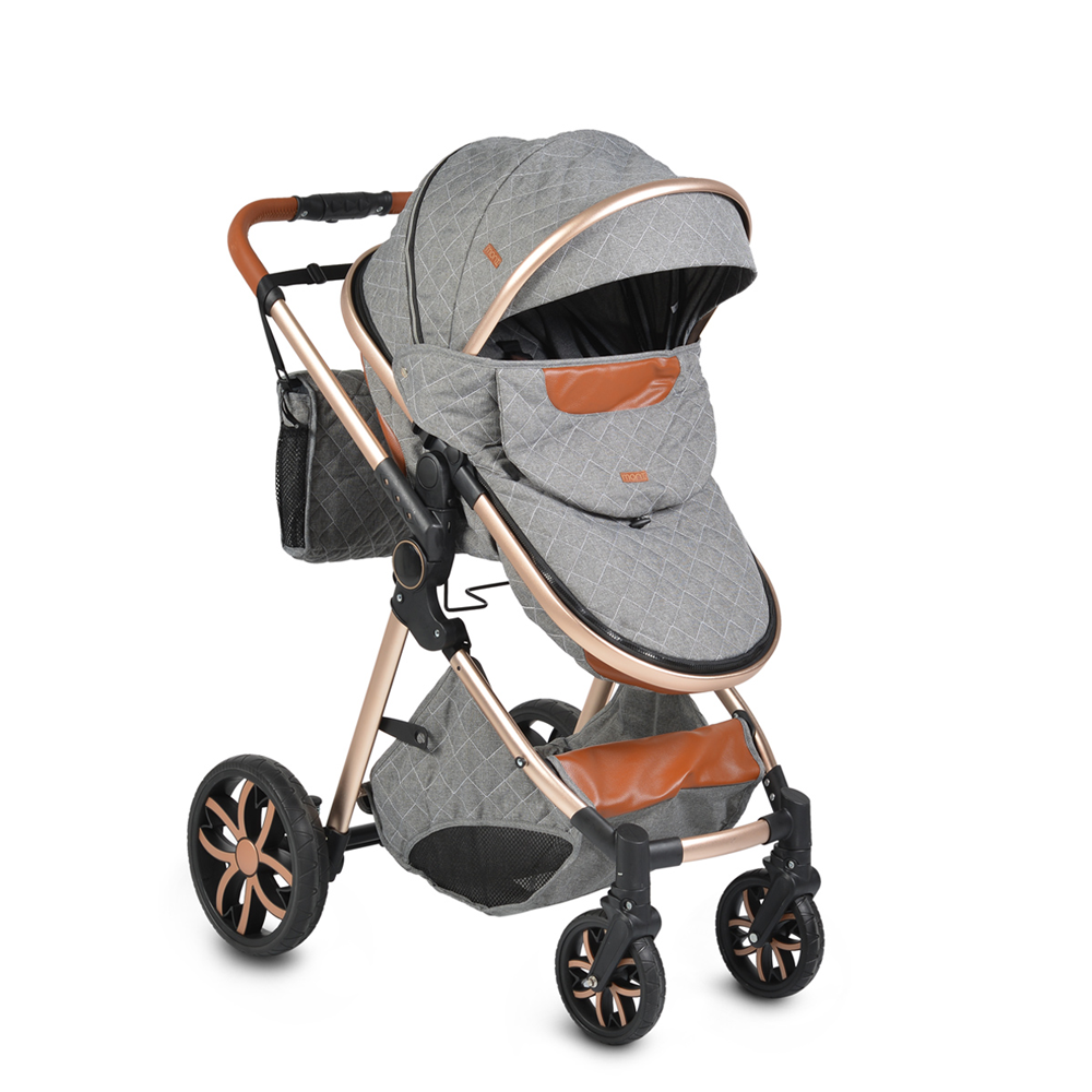 Carucior combinat Moni Alma 2020 Dark Grey - poza 1
