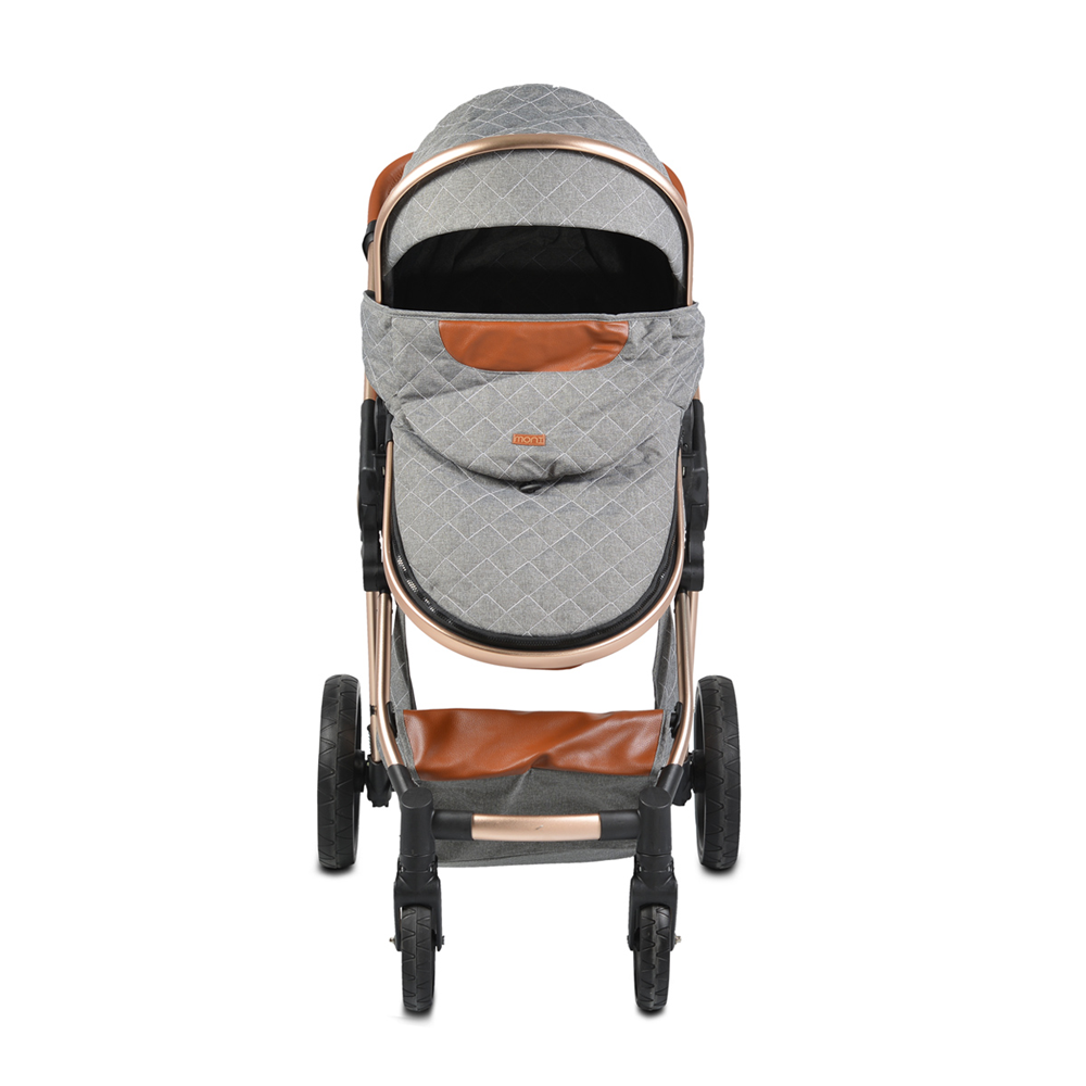 Carucior combinat Moni Alma 2020 Dark Grey - poza 4