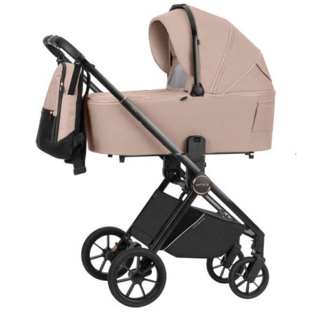 Carucior compact premium Carrello ULTRA 4 in 1 I-Size 40-87 cm cu baza Isofix Antique Beige - poza 2