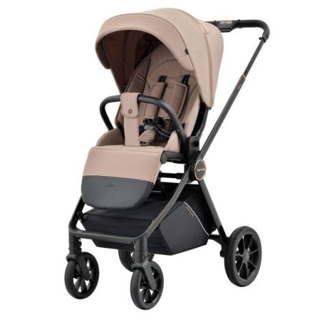 Carucior compact premium Carrello ULTRA 4 in 1 I-Size 40-87 cm cu baza Isofix Antique Beige - poza 4