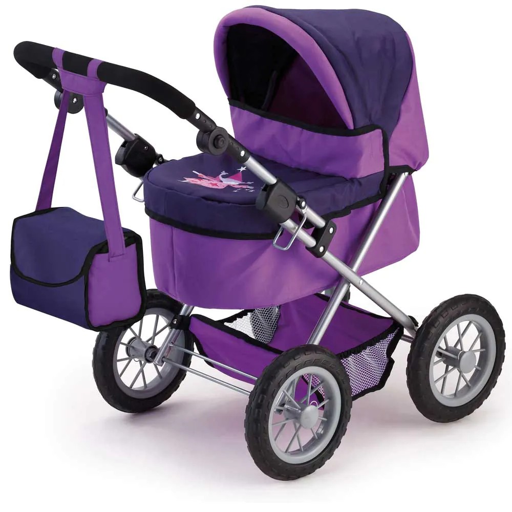 Carucior de papusi Bayer Trendy cu geanta Lila - poza 1