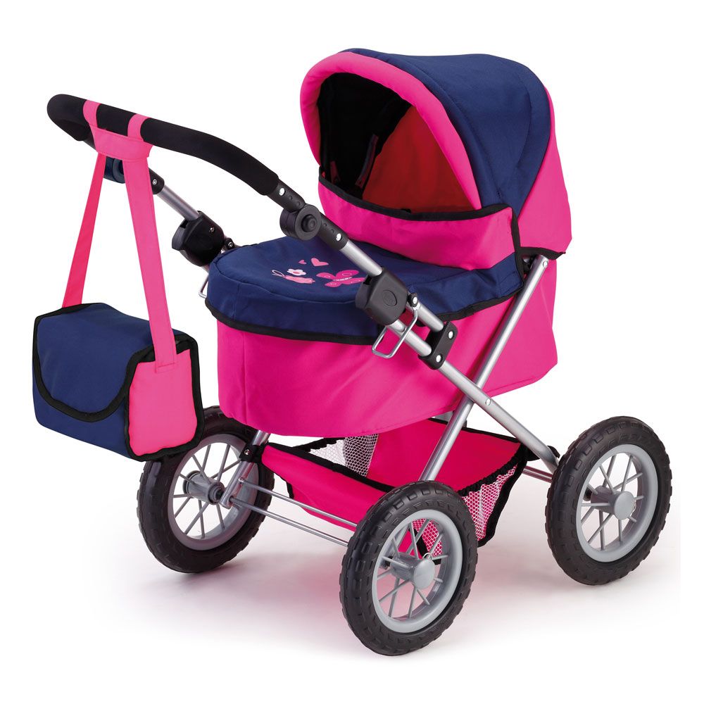 Carucior de papusi Bayer Trendy cu geanta roz - poza 1