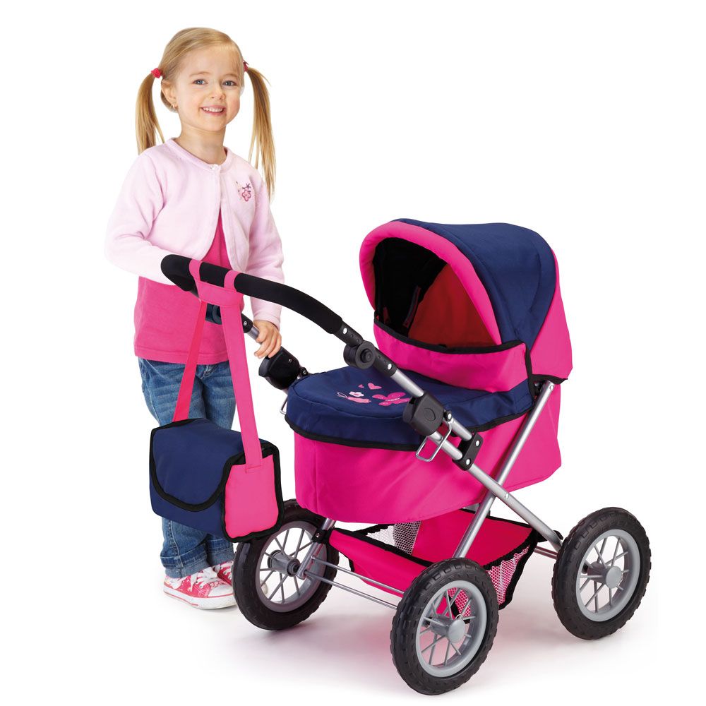 Carucior de papusi Bayer Trendy cu geanta roz - poza 5